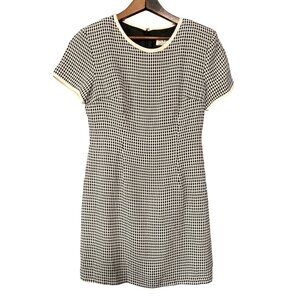 Vintage Black and White Mini Dress Size 4